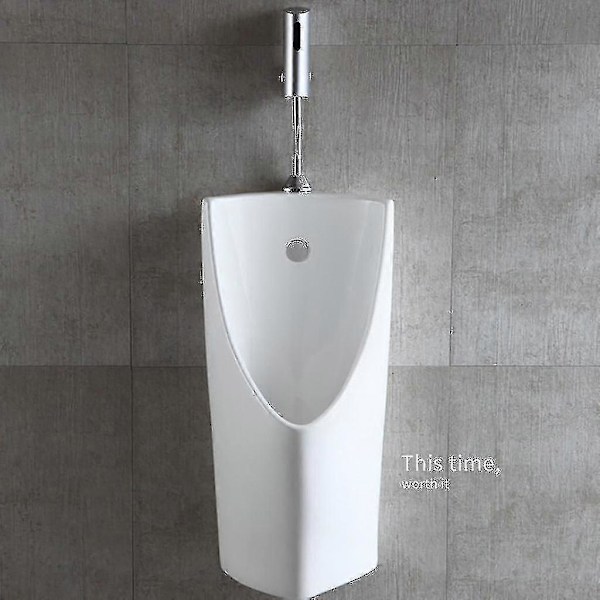 Baderom Toalett Auto Infrarød Sensor Berøringsfri Urinal Spyleventil Veggmontering-C7