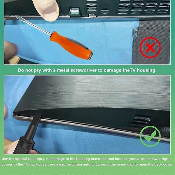 Til BN81-14946B BN81-12884 LCD TV Skrueløs Bagcover Fjernelsesværktøj Multifunktionsskruetrækker, Sort
