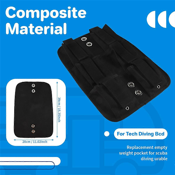 Dykking 6X1Kg Vektplate for Teknisk Dykking Bcd