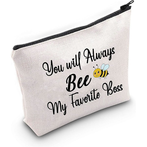BOSS Kollega Sluttgave Du Vil Alltid Være Min Favoritt Sjef Sminkepunger Kvinner Kollega Avskjedsgaver (BEE BOSS) Design 968