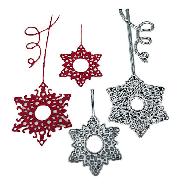 Jul Snefnug Metal Skærestencils DIY Scrapbooking Album Papirkort Skabelon Form Prægning Håndværk Dekoration