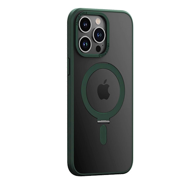Magneettikotelo Yhteensopiva iPhone 15 Pro Max -kotelon kanssa, Yhteensopiva Magsafen kanssa Pudotussuoja Kaksikerroksinen Magneettijalusta Iskunkestävä