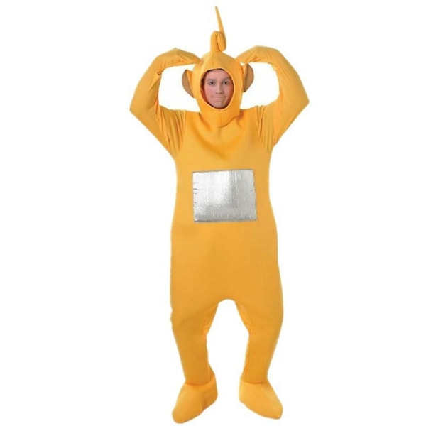 Teletubbies Po Tinky Winky Dipsy Laa-laa kostume Halloween Cosplay Fancy Dress Outfit til voksne Yellow M
