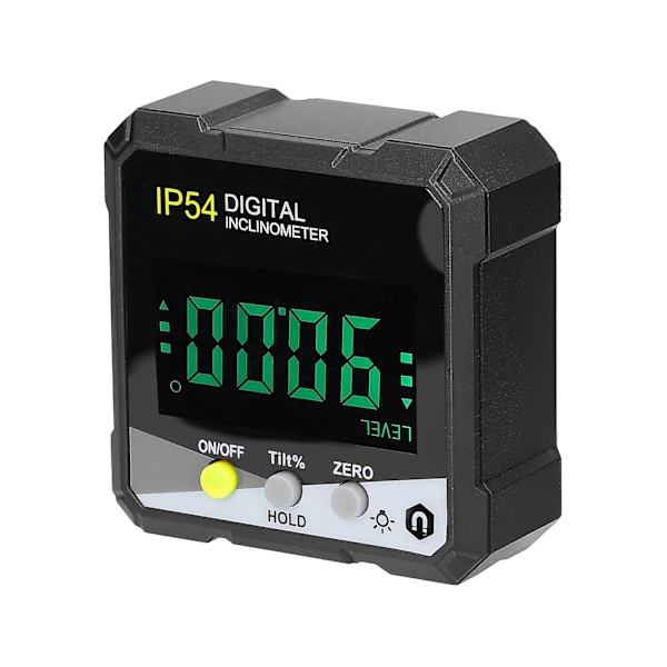 IP54 4*90° Bærbar Digital Hældningsmåler LCD Baggrundslys Digital Vinkelmåler Hældningsmåler Digital Vinkel