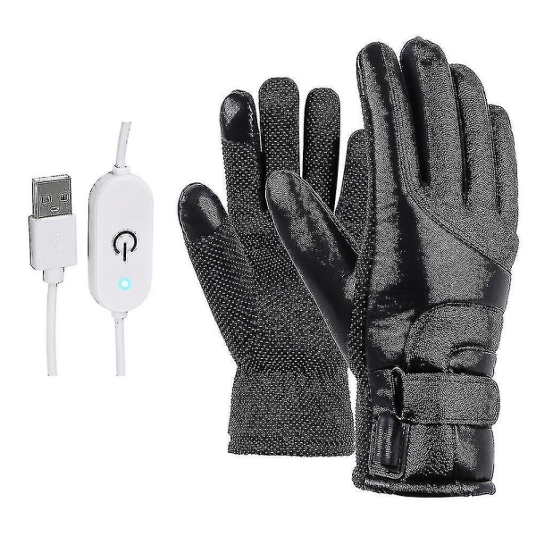 Unisex opvarmede handsker Genopladelige elektriske berøringsskærme Anti-skrid handsker