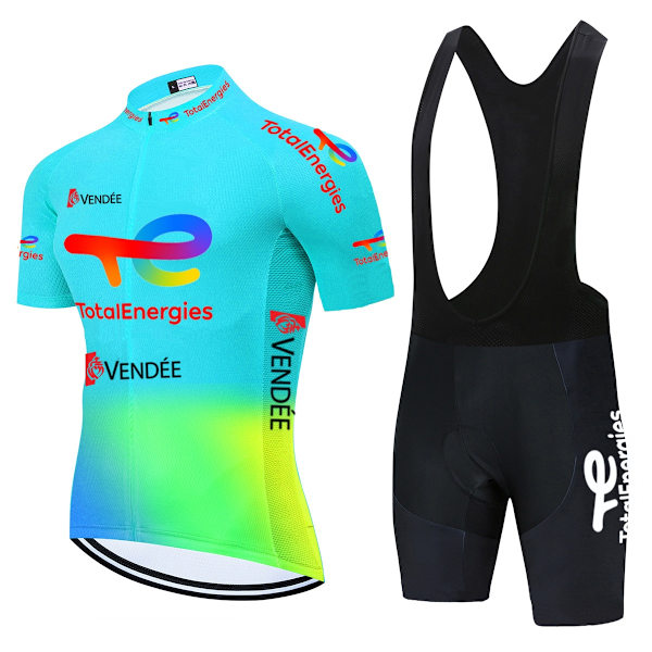 Total New Energies Equipacion Ciclismo Verano Hombre Sommer Cykeltrøje Mænd Roupa Ciclismo Masculino 20D Cykeltøj 2022 Cycling Clothing 7 L