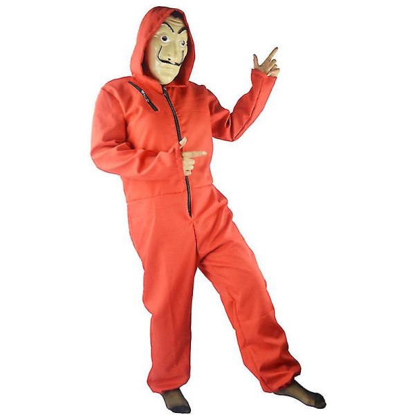 Unisex halloween puku puku haalari naamio set hauskoja asusteita L