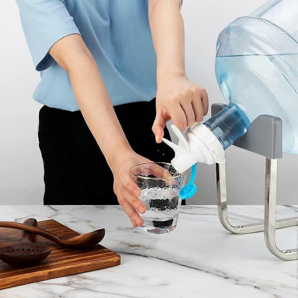 2-pack Vattenautomatventil, Vattendispenser Ventil Vattenbehållare Lock Flaska Pip Återanvändbar Plast