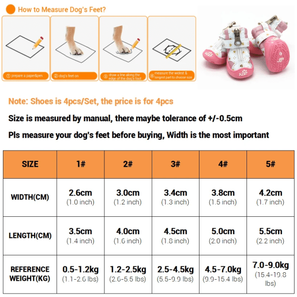 Kengät pienille koirille 4 kpl Söpöt hengittävät koiran saapikkaat vetoketjulla Helppo käyttää liukastumista estäviä pehmeitä lemmikkikengät pentujen saappaat kaikkina vuodenaikoina Green 4PCS 3