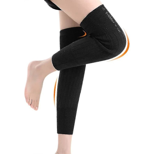 Menn Kvinner Tykk Ull Leg Warmers Vinter Varm Cashmere Fôr Revmatisk leddgikt