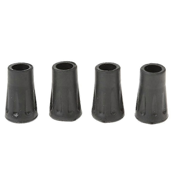 4 stk. udskiftningsgummiender til vandrestave, vandrestokke, 4 cm