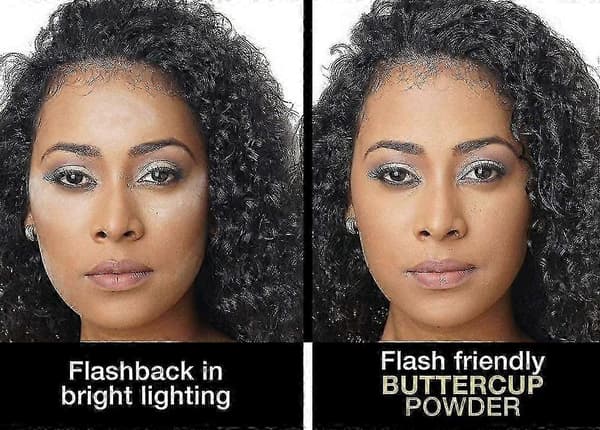 Sacha Buttercup Setting Powder - Finmalen och Flash-vänlig