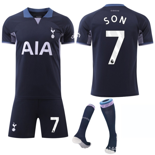23-24 Tottenham Hotspur Stadium kortermet trøye nr. 7 Fotballtøy for voksne for barn Treningstøysett NO.7 SON XL