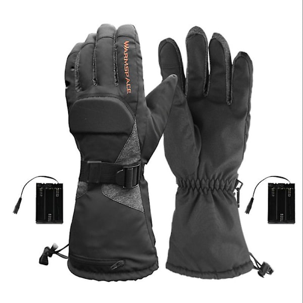 Evago Mænd Kvinder Varm Tykke Elektrisk Opvarmede Vinter Udendørs El-handsker, Skiløb, Cykling og Fiskeri, Touch Screen Temperaturkontrol, Five Fingers XL