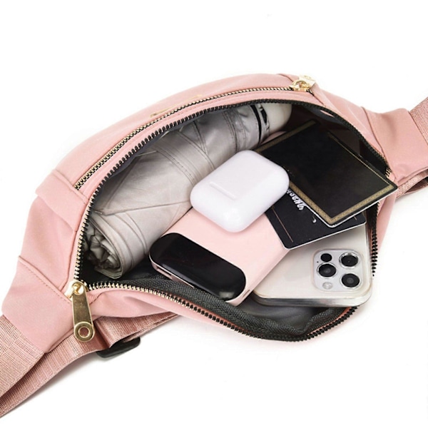 Vyölaukut naisille miehille Muoti Vyötärölaukku Matka Crossbody-laukku Rintalaukku