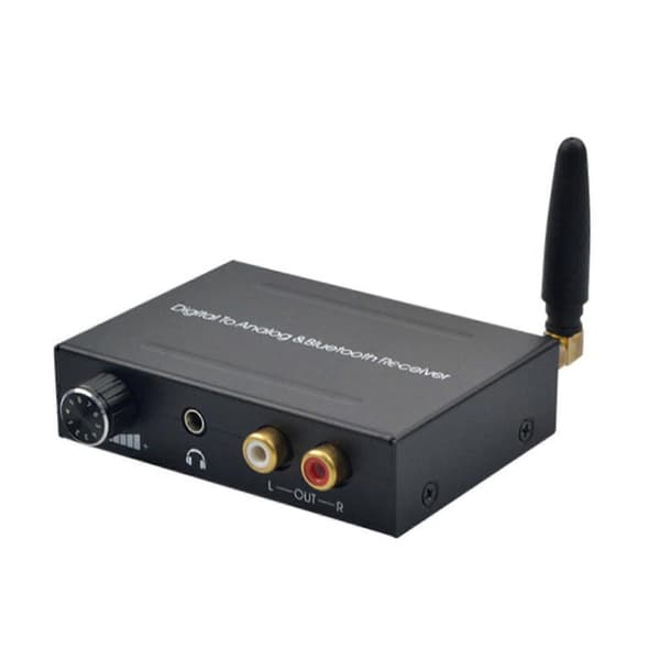3.5MM Jack Koaksial Optisk Fiber Digital Til Analog Lyd Rca L/R Lyddekoder