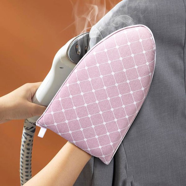 Garment Steamer Strykhandskar Steam Handske Värmebeständig plagg Steamer Mitt Garment Steamer Tillbehör för kläder Pink