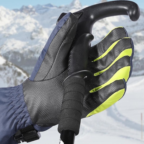 Vandtætte ski- og snehandsker, 3m nye Sherry Winter Warm Touch Screen Skihandsker L