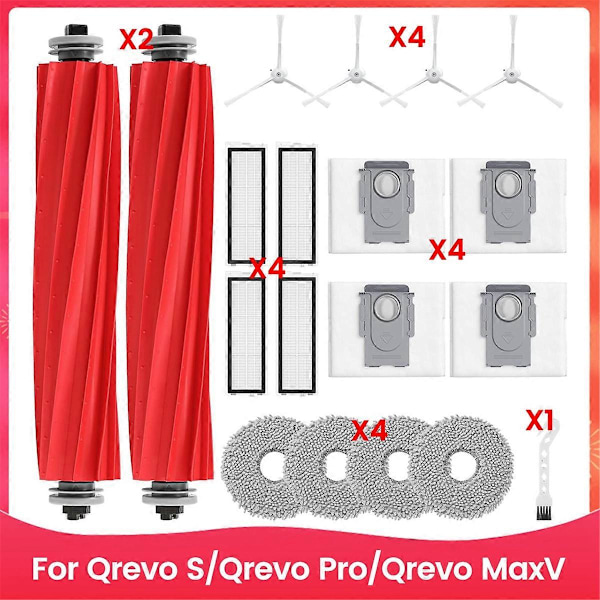 For Qrevo S/Qrevo Pro/Qrevo MaxV Robotstøvsuger Tilbehør