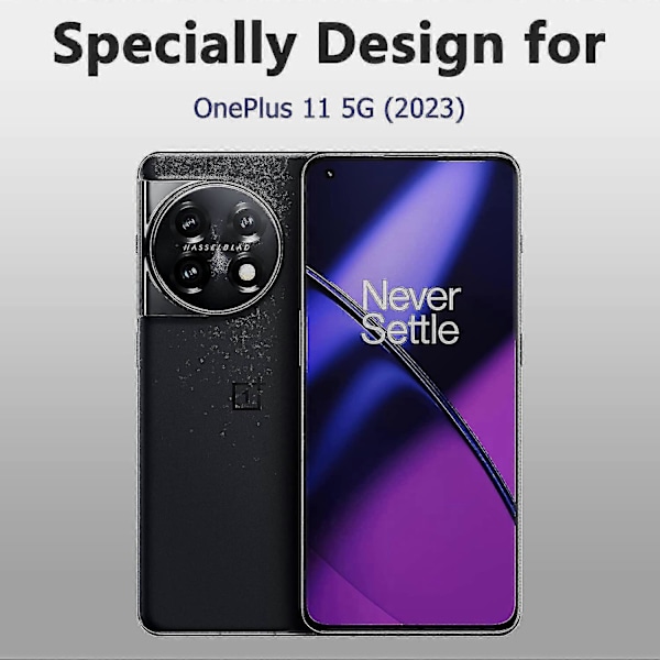 Etui Kompatibelt Med Oneplus 11, Skridsikkert Pc+tpu Slankt Stødsikkert Etui Med Skyde-kameradæksel