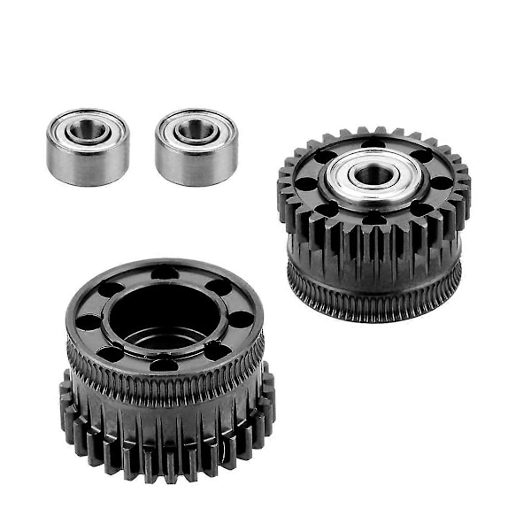 2 Set EXtruder Gear Kit för K2 Plus Helt Metall Filament Drivväxel Nickelpläterad Beläggning Hög Hårdhet W