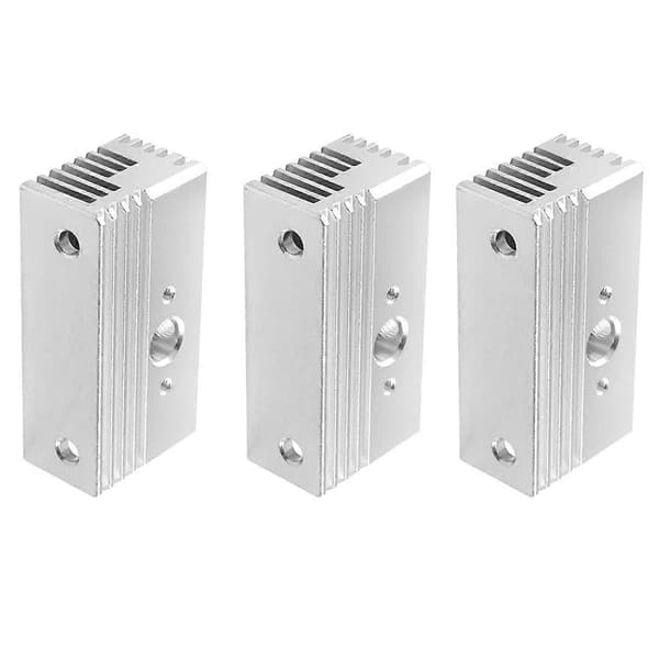 3 stk. aluminium køleblok til Sprite Extruder