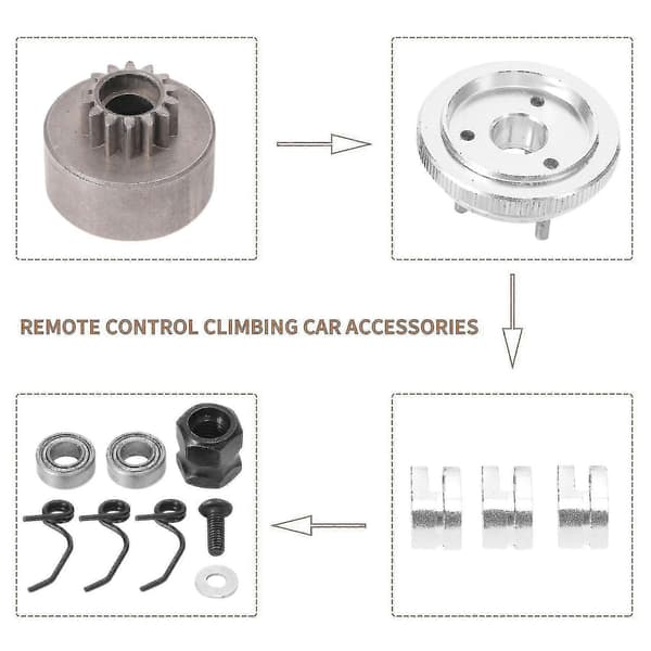 RC Clutch 14t Ing Clutch S Cengine Mutter For 1/8 RC Nitro Bil I