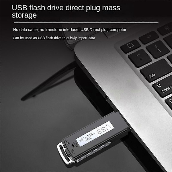 8G USB Flash Drive Stemmeoptager til PC Møde Interview Optagelse