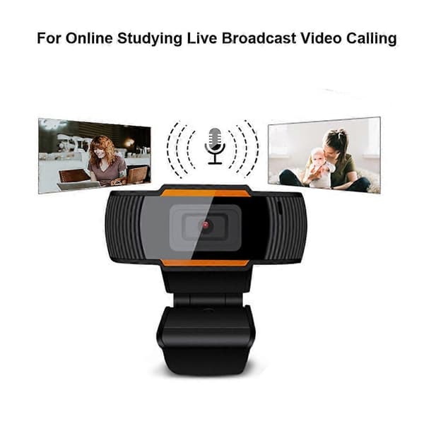 Full HD Webcam 1080P USB Webkamera Med Mikrofon USB Plug and Play Videoopkald Web Cam Til PC Computer Desktop Gamer Webcast