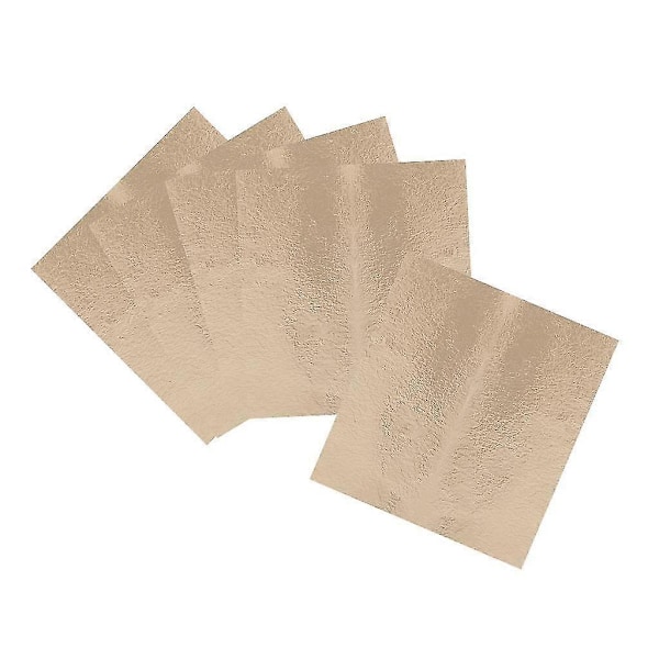 8x5 Ark Guldblad För Konst Hantverk Dekoration Champagne Guld 9x9cm