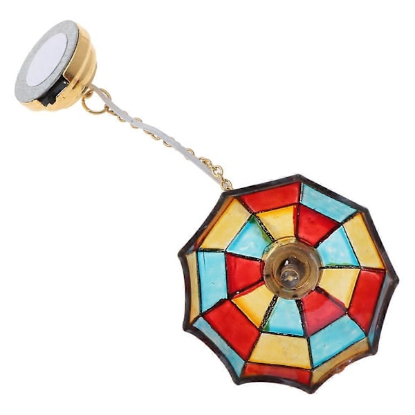 1:12 Skala Mini LED Lysekrone Loftlampe Model Dukkehus Miniature Tilbehør Stue Soveværelse Legetøj