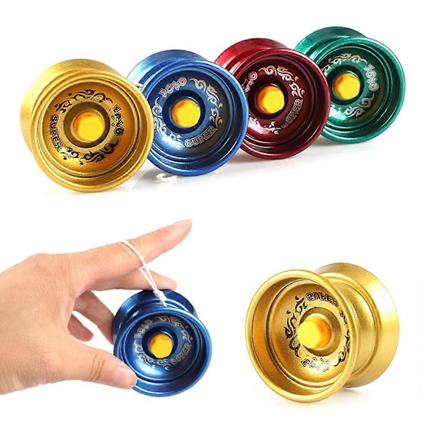 Högkvalitativa Yo-Yos i Legering Original Klassisk Responsiv Bländande Yo-Yo för Barn