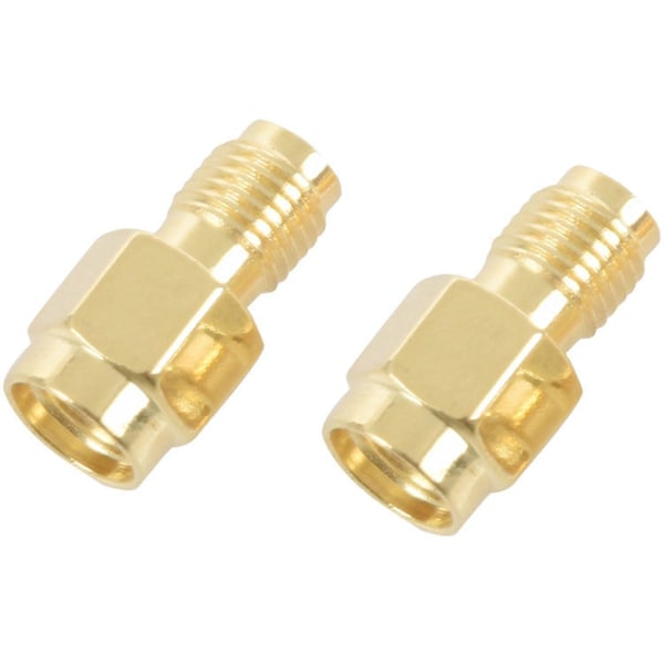 2 st RF koaxial coax adapter SMA hona till RP-SMA hane