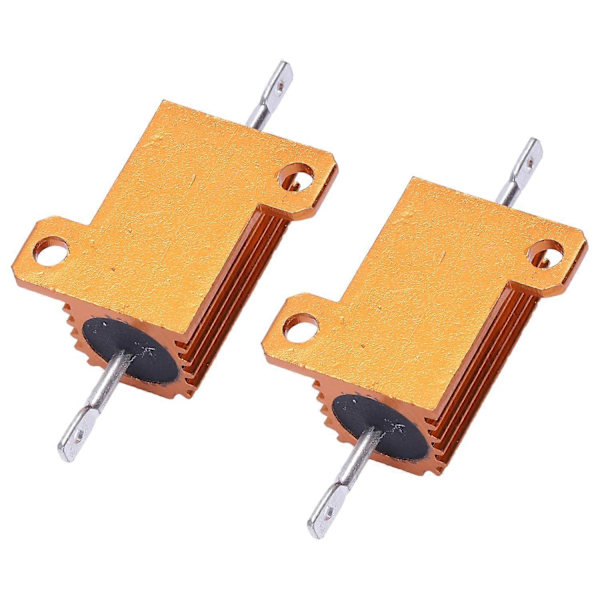 2 stk. Aluminiumbeklædte trådviklede modstande 25W 30 Ohm 5%
