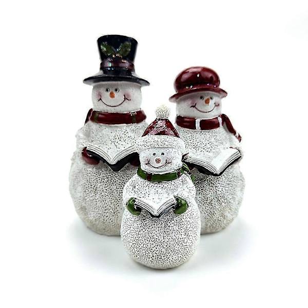Rustikk snømannfigur til jul, julepynt, borddekorasjon