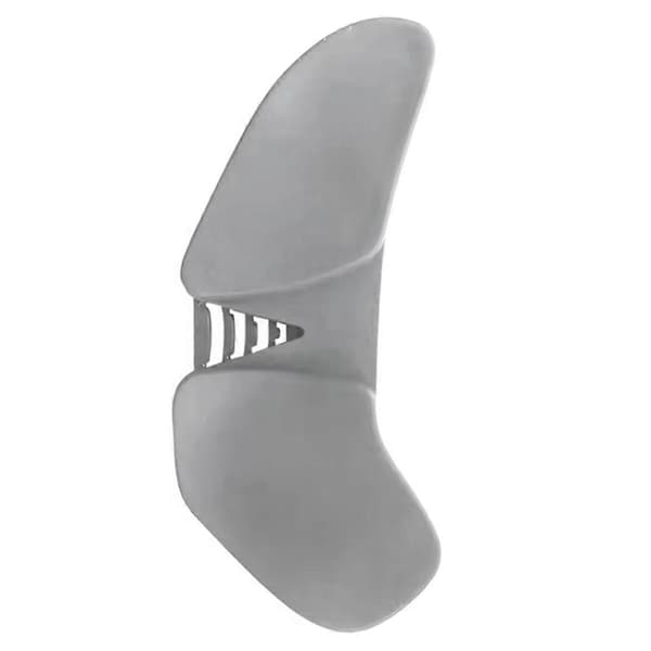 Høyre Hånds Ergonomisk Musematte med Håndleddsstøtte Silikon Gel Sklisikker Grå