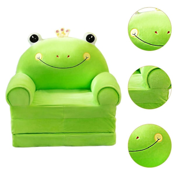 Børne Sofa Toddler Stol Konvertibel Sofa til Lounger 2 i 1 Tegneserie Toddler Sofa Fold Ud til Hjemme Stue Legeværelse