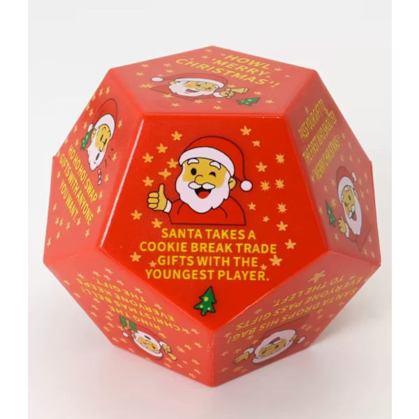 Roligt julklappsutbytesfestspel Tärningar Red