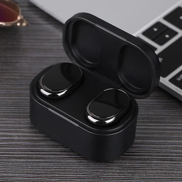 Bluetooth 5.0 Ørepropper Trådløse Gaming Mini Øretelefoner med Ladeboks for Telefon