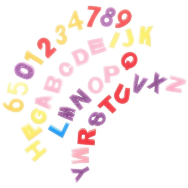 1 Set A-Z Kirjainten Sieni Leimasin Leimaustyökalu Graffiti Maalaus Sieni 0-9 Numeroleimaus (Kirjaimet + Numero)