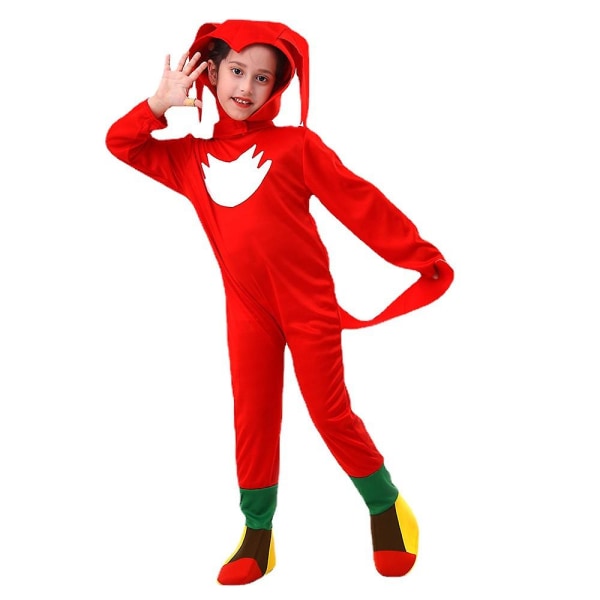 Anime Pojat Tytöt Halloween Body Lapsille Sarjakuva Cosplay Sonics Puvut Joulu Jumpsuit Show Suit Red S