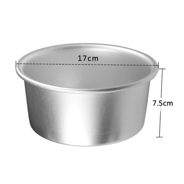 Rund kagebageform, bageudstyr til kager, kageforme i aluminiumslegering til Valentinsdags bageartikler, 6 tommer