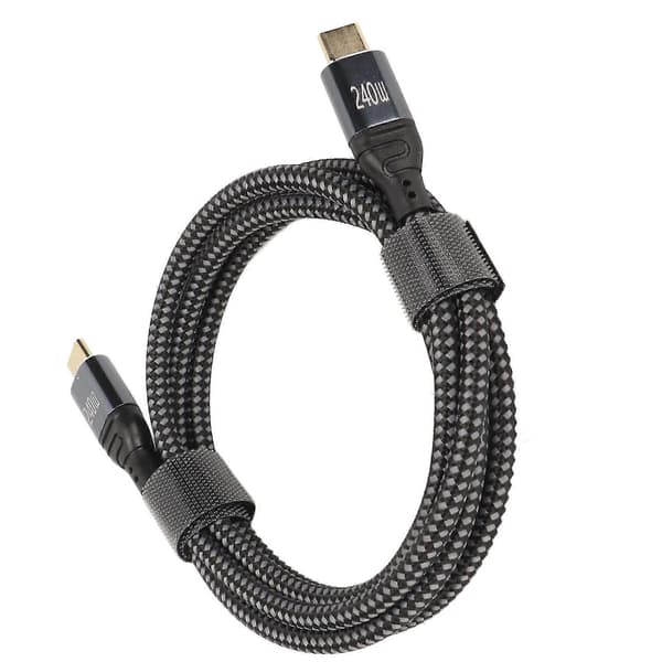 25-26 USB C - USB C -kaapeli PD240W USB2.0 Type C -liitäntä 480Mbps USB C uros-C uros kaksipäinen datakaapeli 150cm
