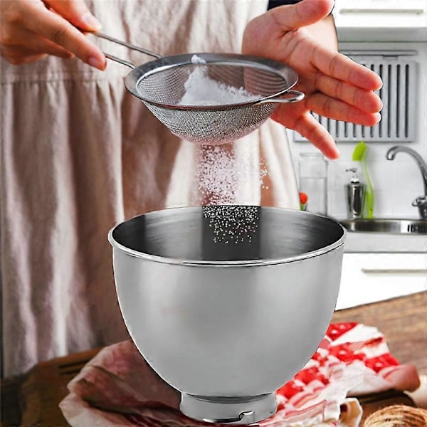 Rustfri stålbolle for Classic&Artisan Series 4.5-5 QT Tilt-Mixer, 5 Quart 304 Rustfritt Stål Bo