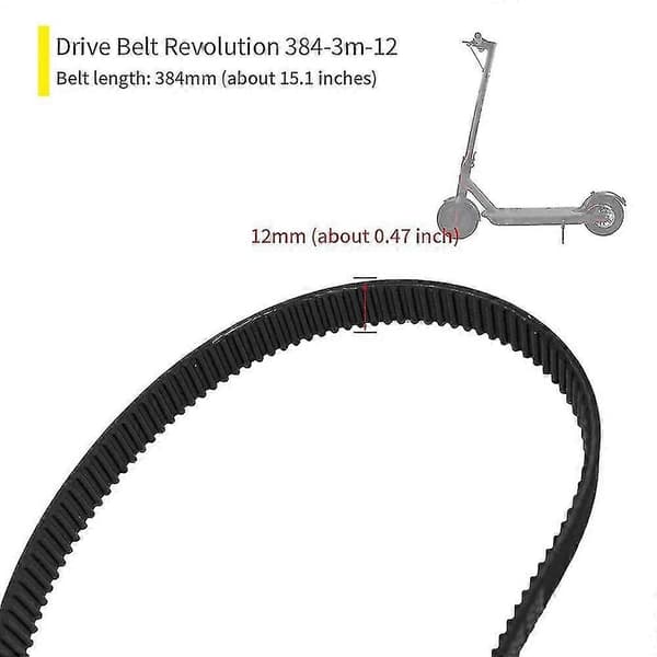 3 st 3m-384-12 drivrem för elcykel E-bike Scooter Motorcykel