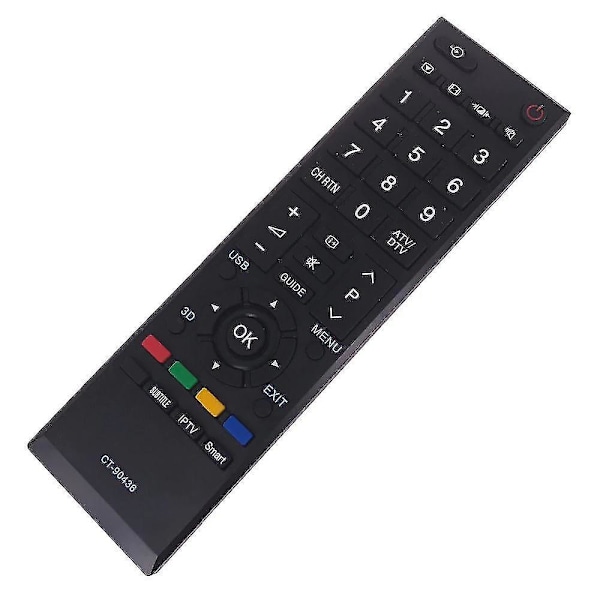 Erstatningsfjernkontroller (2 stk/parti) fjernkontroll for Toshiba TV Ct-90436 Ct-90325 Ct-90326 Ct-90329