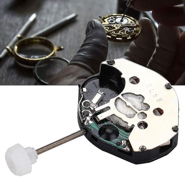 Urværk, 5 stk. Sl68 Quartz Urværk Tilbehør Reparations Udskiftningsdele