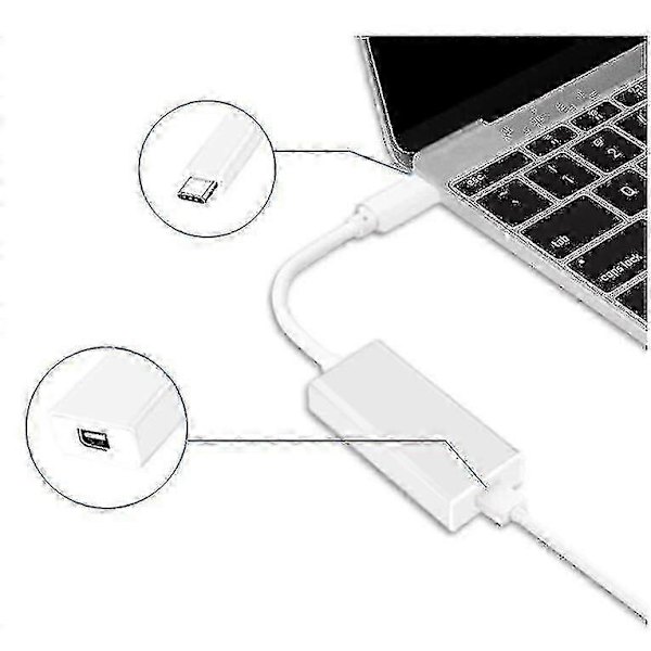 Typ C till Thunderbolt 2-adapter kompatibel med MacBook