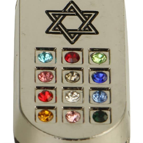 Bønnerulle til bil Multifunktionel Davidsstjerne Ædelsten Mezuzah Etui