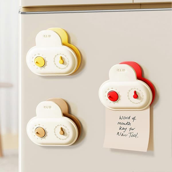 Søt kjøleskapsmagnet for snacks- og kaffepose 9pcs